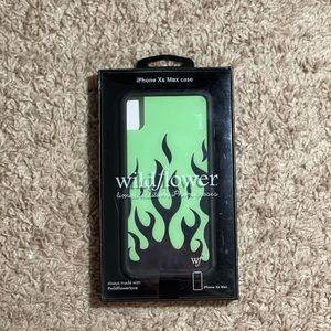 iPhone XS Max case from wildflower. neon flame